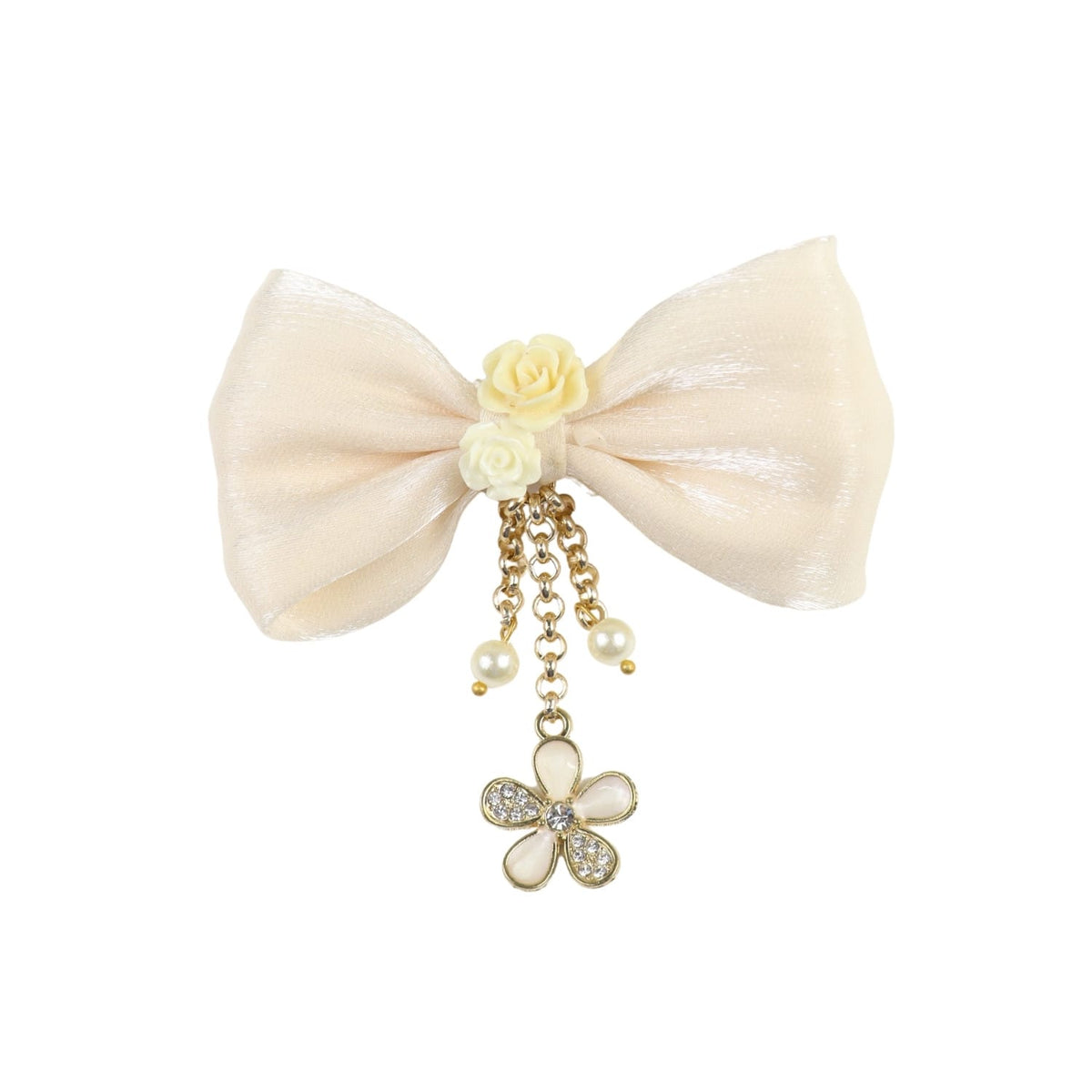 Hanging Charms Bow Hair Clip