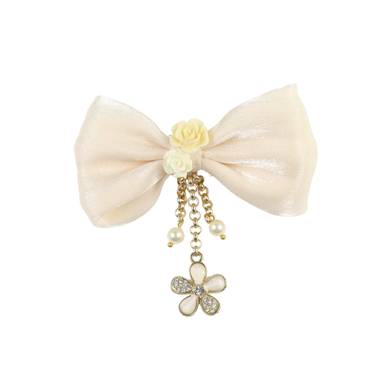 Hanging Charms Bow Hair Clip