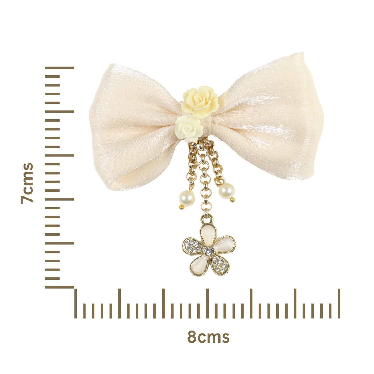 Hanging Charms Bow Hair Clip
