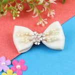 Floral Charms Bow Hair Clip