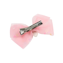 Load image into Gallery viewer, Unicorn Ice-Cream Charm Set of 2 Bow Hair Clips
