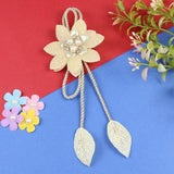 Pearl Charm Floral Tassel Hair Clip  Trendy Girls Hair Accessory for Rakhi & Gifting