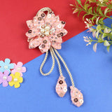 Pearl Charm Floral Tassel Hair Clip  Trendy Girls Hair Accessory for Rakhi & Gifting