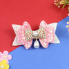 Glitter Bow Pearl Drop Hair Clip  Trendy Girls Hair Accessory for Rakhi & Gifting