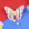 Floral Charm Butterfly Glitter Tassel Hair Clip  Trendy Girls Hair Accessory for Rakhi & Gifting