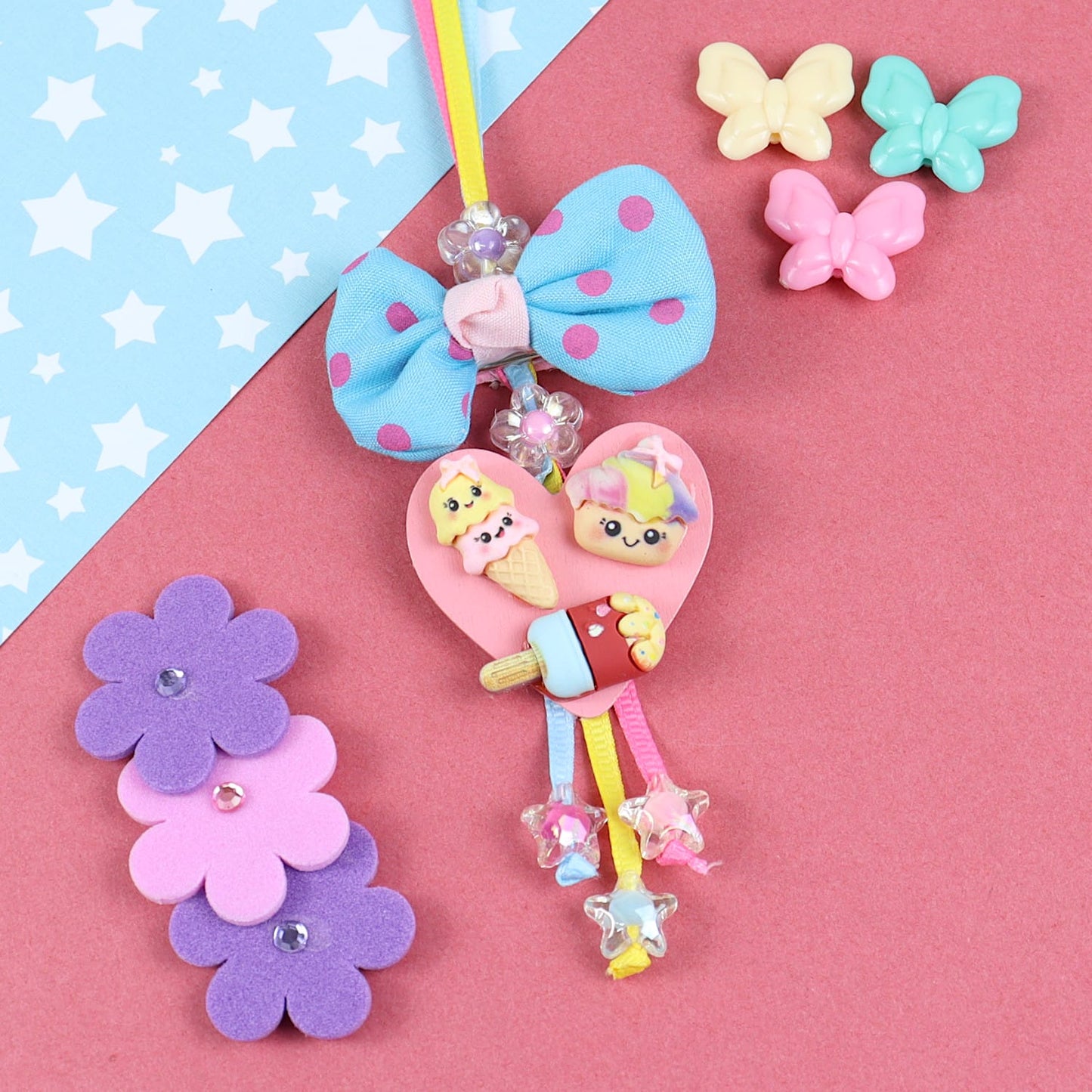 Hair Clip with Hanging Charms Lumba for Girls