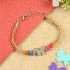 Evil Eye Butterfly Bracelet Rakhi