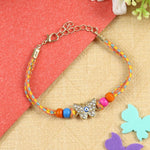 Evil Eye Butterfly Bracelet Rakhi