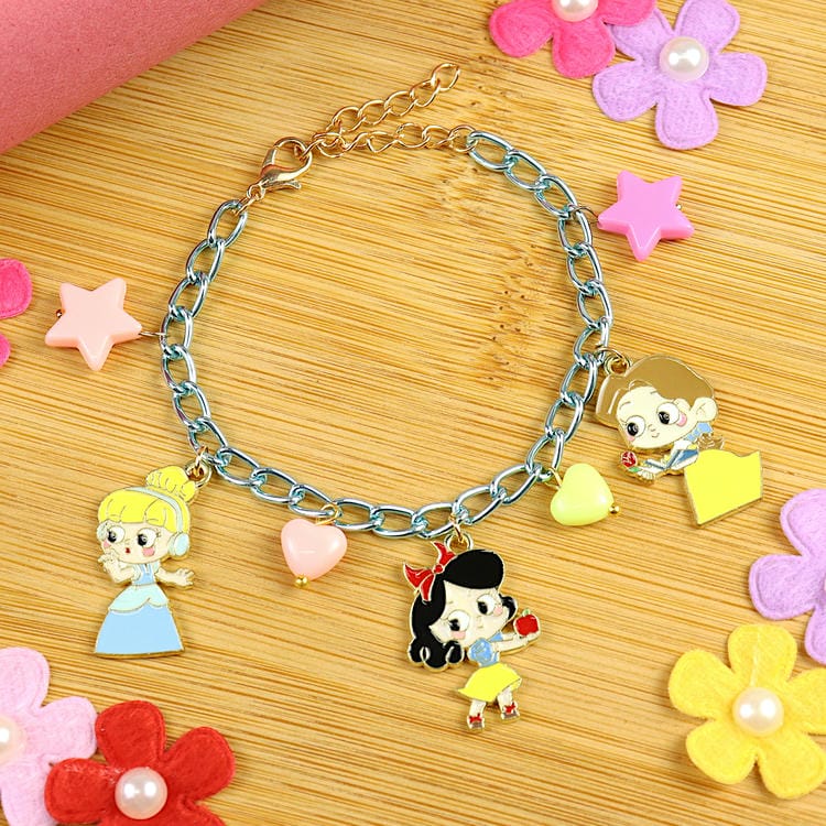 Princess Charms Chain Bracelet Lumba for Girls