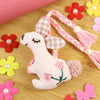Handmade Organic Cotton Bunny Plush Toy Rakhi Lumba for Girls