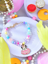 Cartoon mouse beaded bracelet Rakhi for kids