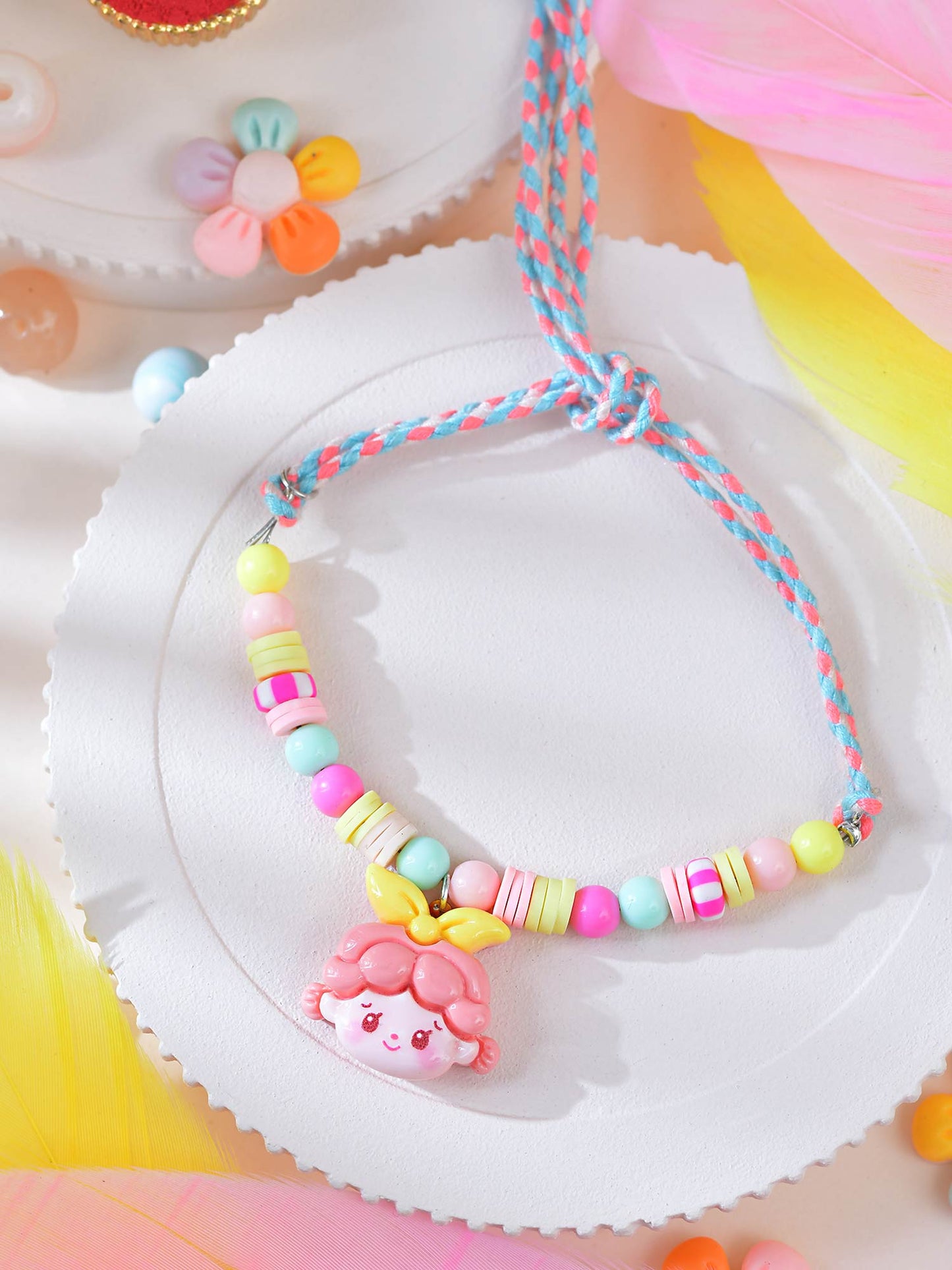 Doll charm beaded kids Rakhi