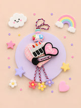 Make Up charm Rakhi with beads and metal charm, 