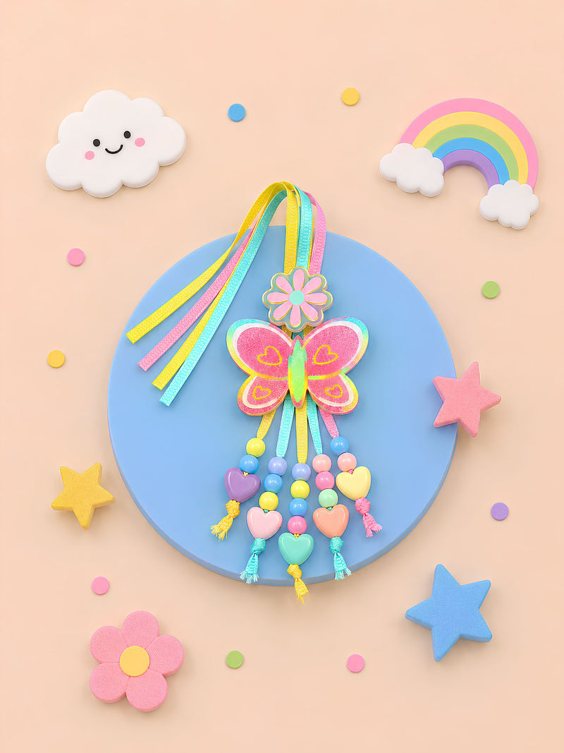 Butterfly glitter charm Rakhi, 