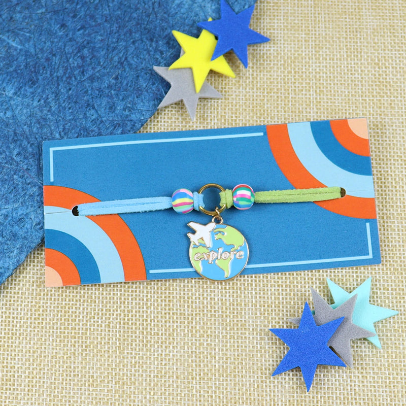 Airplane World Explorer Bracelet Rakhi