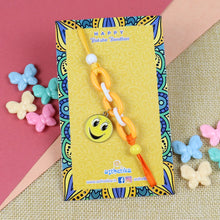 Load image into Gallery viewer, Smiley Hanging Charm Kids Rakhi
