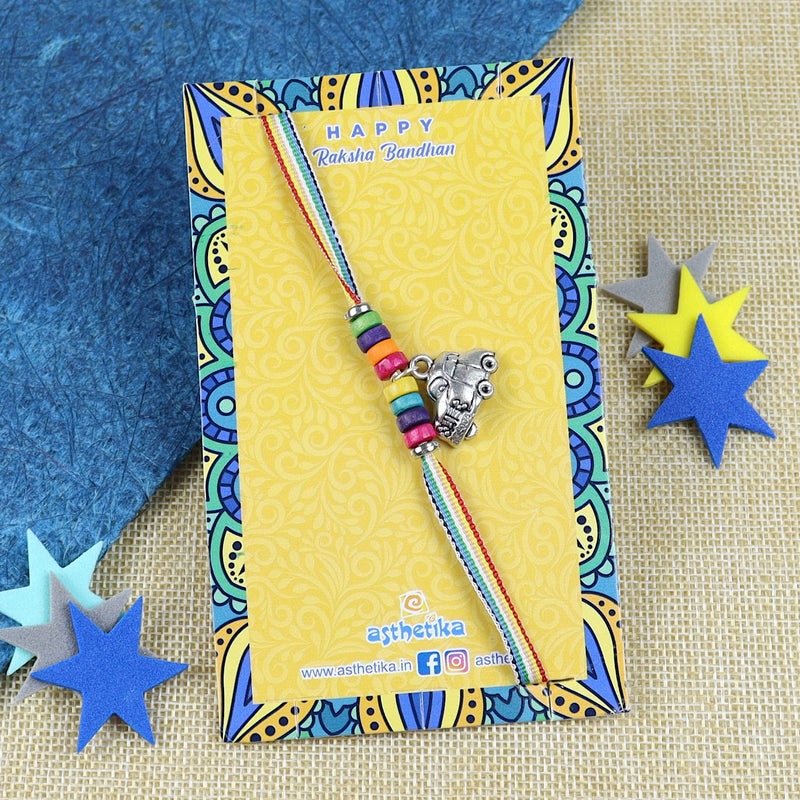 Car Hanging Charm Rakhi Multi Beads