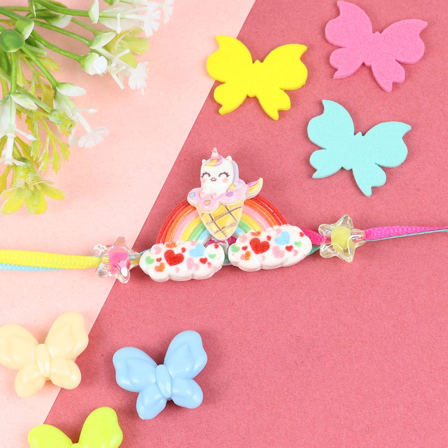 Unicorn Ice-Cream Rainbow Rakhi