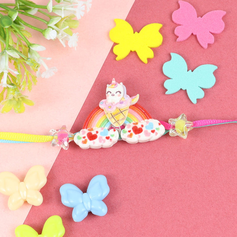 Unicorn Ice-Cream Rainbow Rakhi