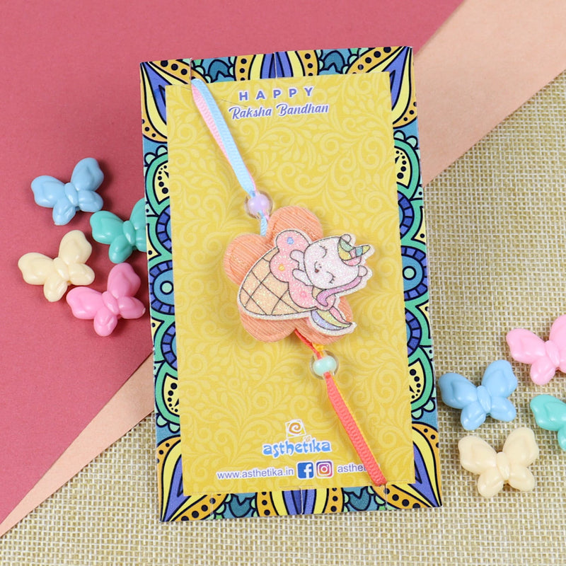 Unicorn Ice-Cream Rainbow Rakhi