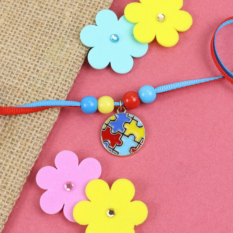 Jigsaw Puzzle Charm Rakhi