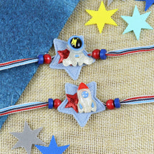 Load image into Gallery viewer, Astronaut &amp; Rocket Set of 2 Rakhis
