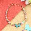 Butterfly Evil Eye Weaved Thread Bracelet Rakhi