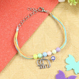 Evil Eye Elephant Bracelet Rakhi