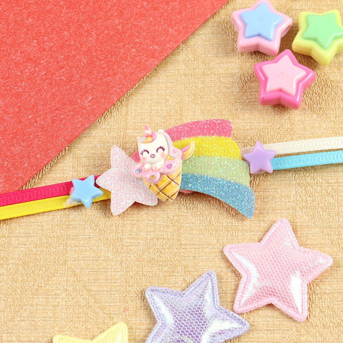 Unicorn On Rainbow Kids Rakhi 
