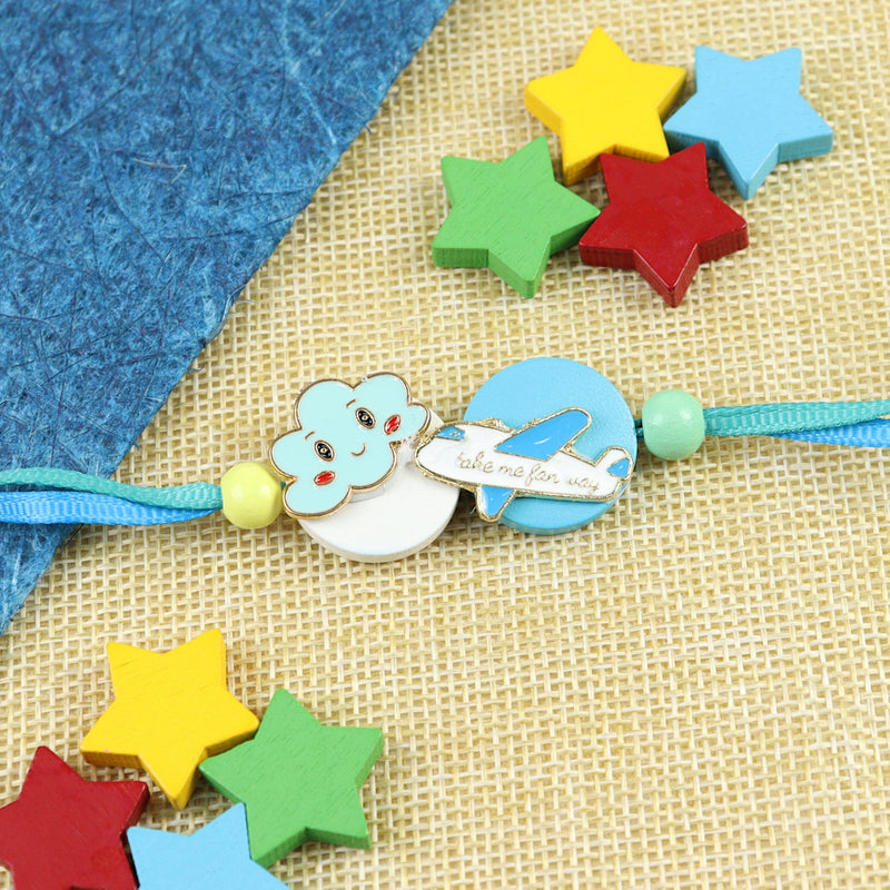 Plane And Cloud Kids Rakhi