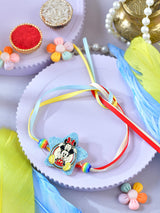 Cartoon mouse and star motif kids Rakhi