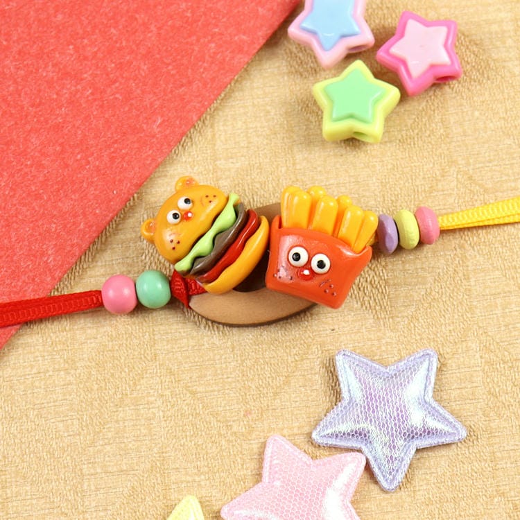 Burger And Fries Kids Rakhi