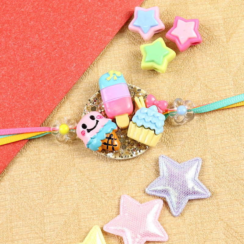 Ice-cream Cupcake Kids Rakhi Raksha Bandhan Rakhi by Asthetika