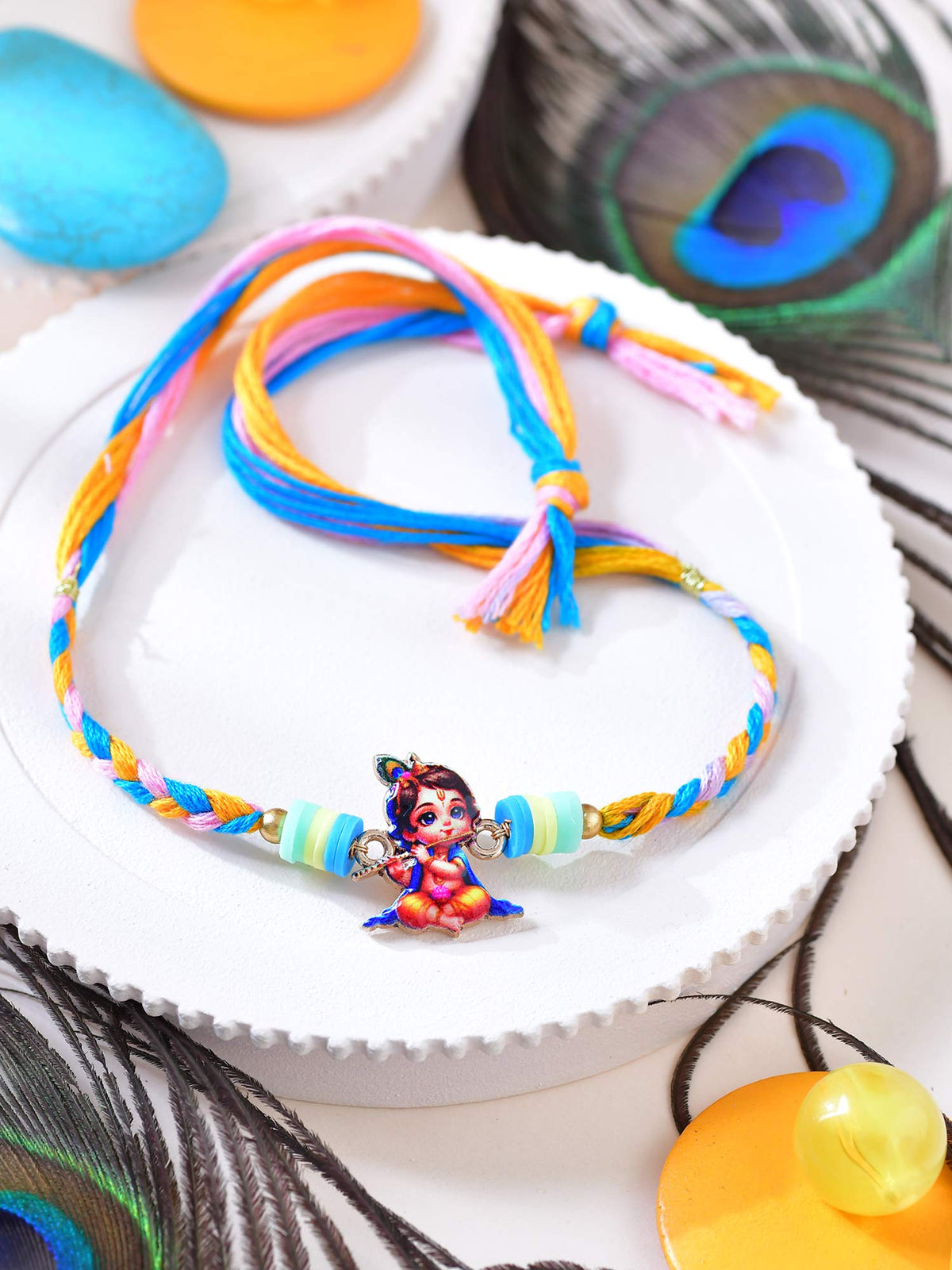 Krishna motif kids Rakhi