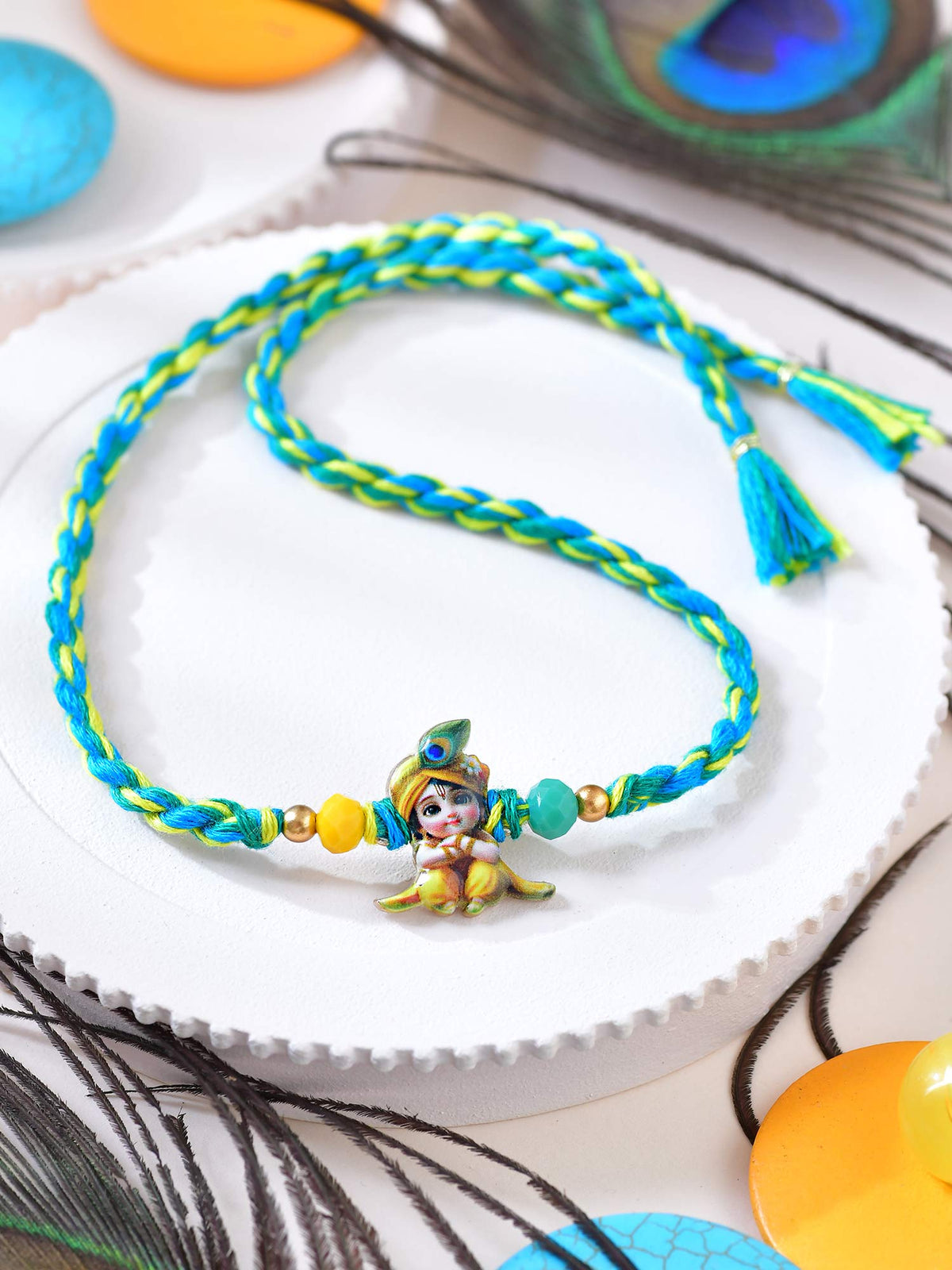 Krishna motif Rakhi for kids