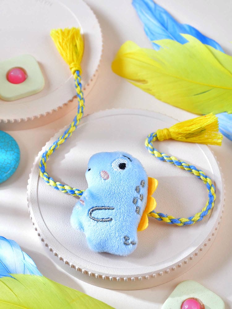 Soft toy dinosaur fabric Rakhi for kids and newborns
