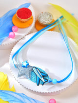 Airplane motif rubber kids Rakhi