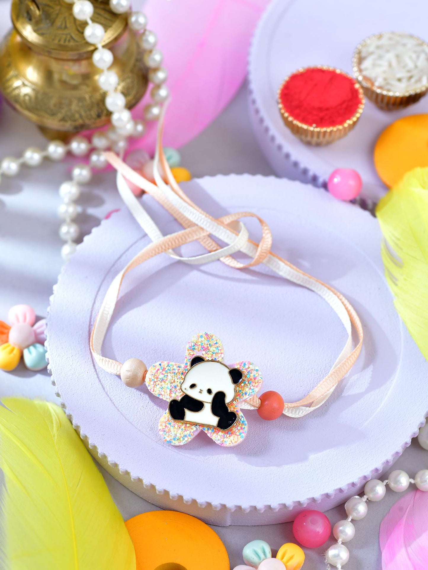 Panda motif kids Rakhi