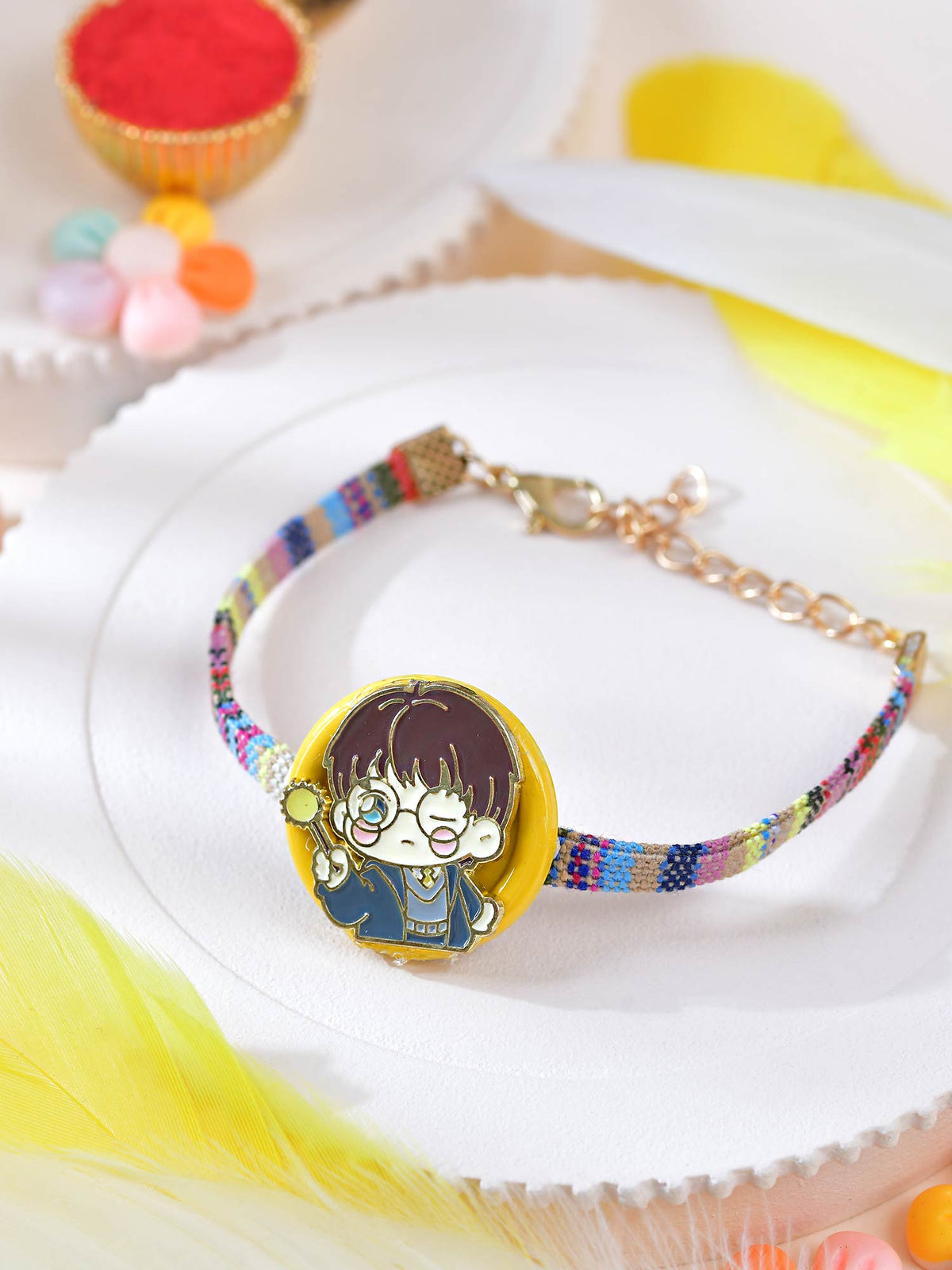 Wizard charm character bracelet Rakhi for kids