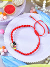 Mouse motif kids bracelet Rakhi with drawstring