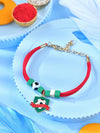 Football metal charm kids bracelet Rakhi