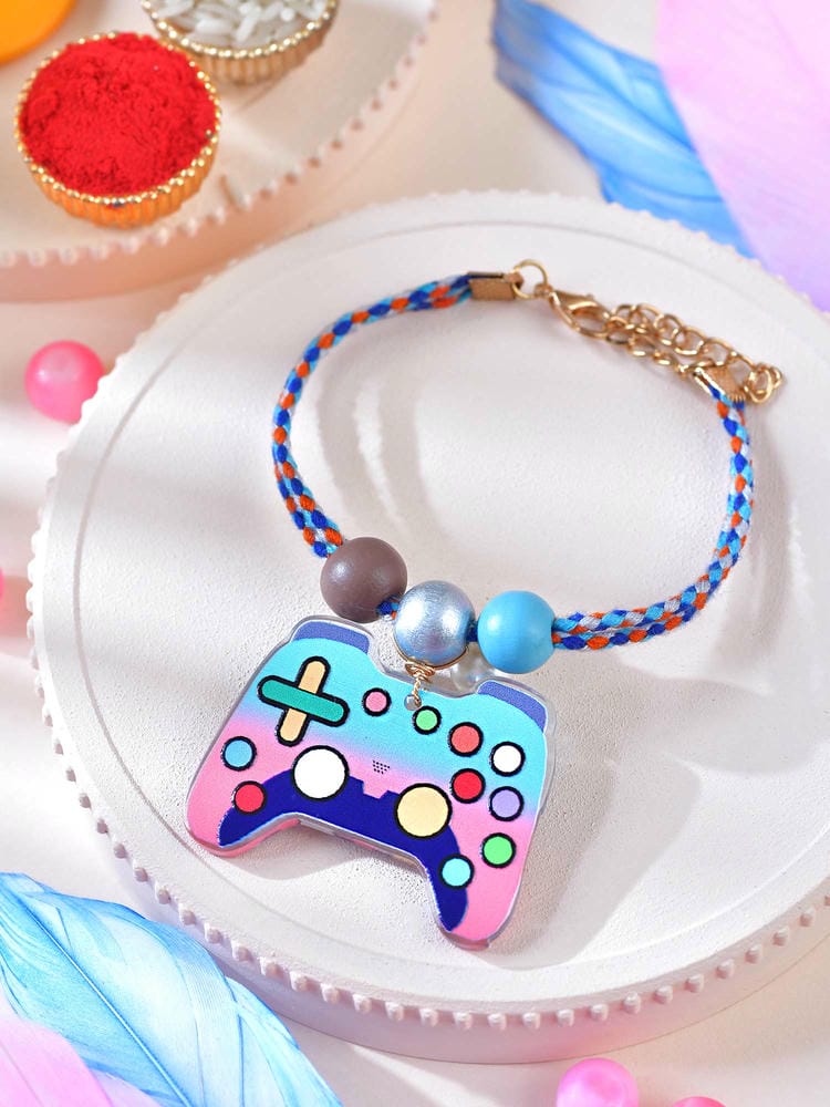 Game remote acrylic kids bracelet Rakhi