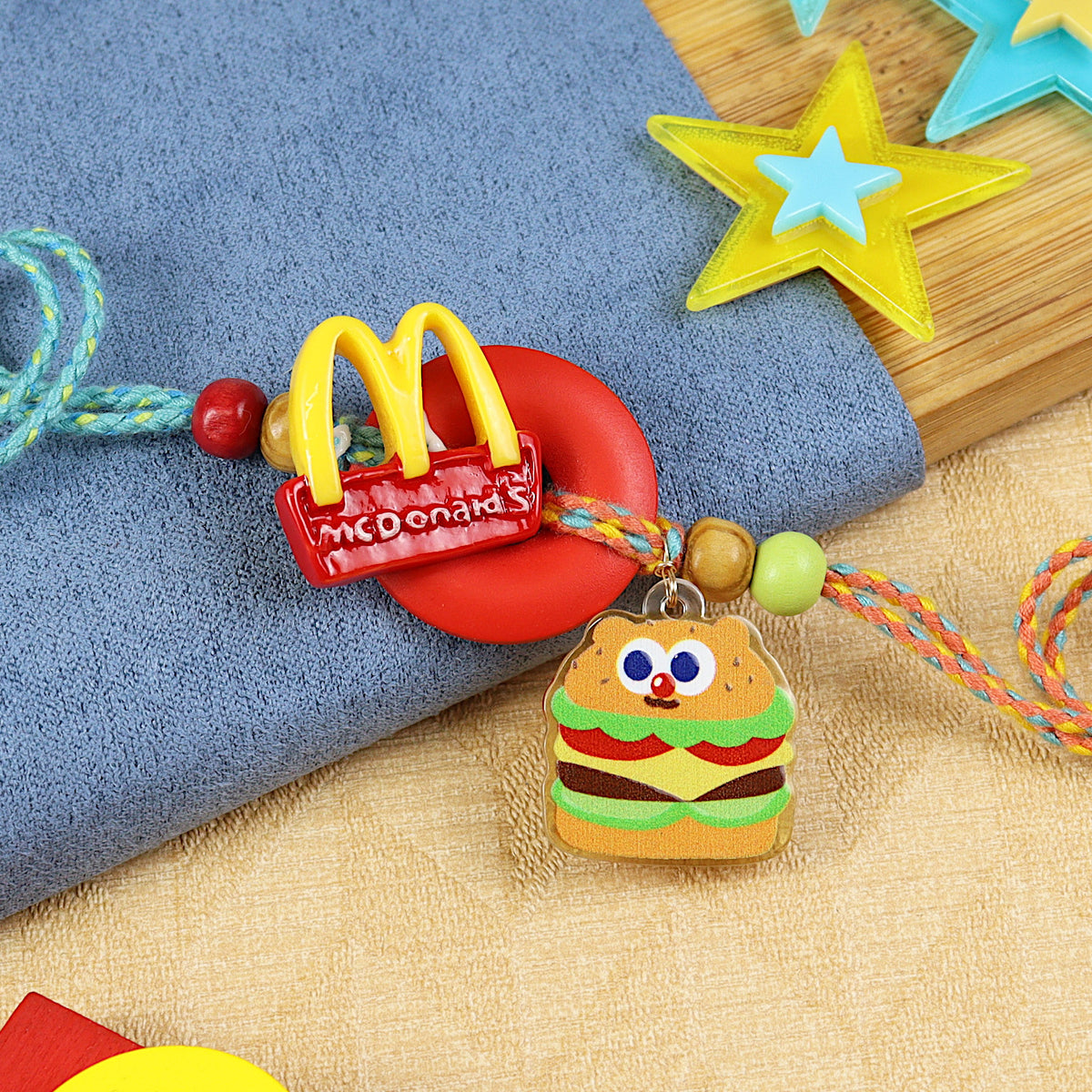 Burger kids Rakhi, laid flat