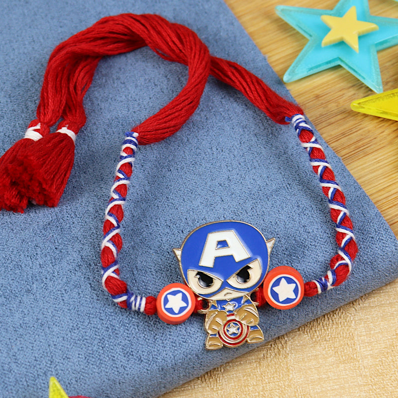 Superhero kids Rakhi, laid flat