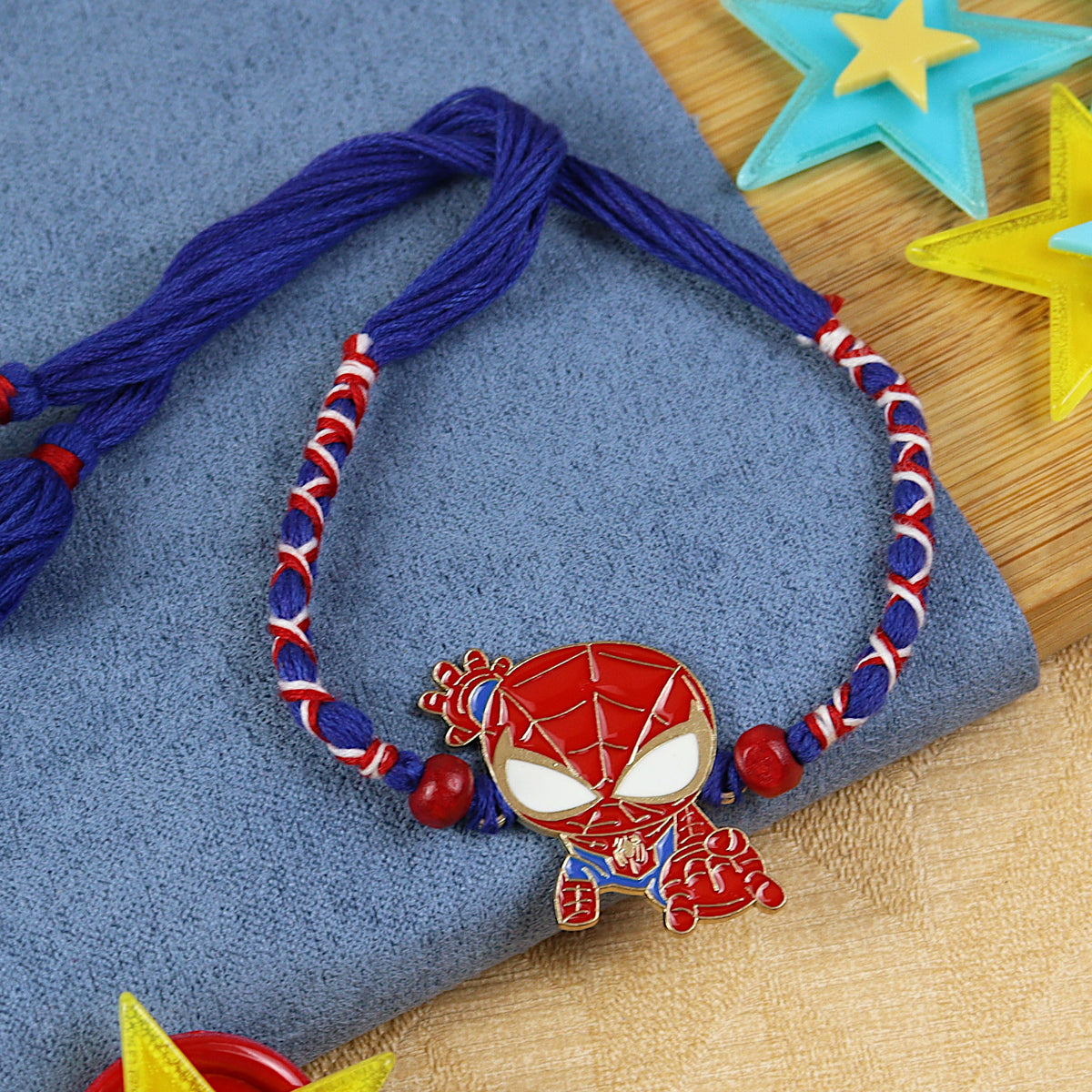 Superhero kids Rakhi, laid flat