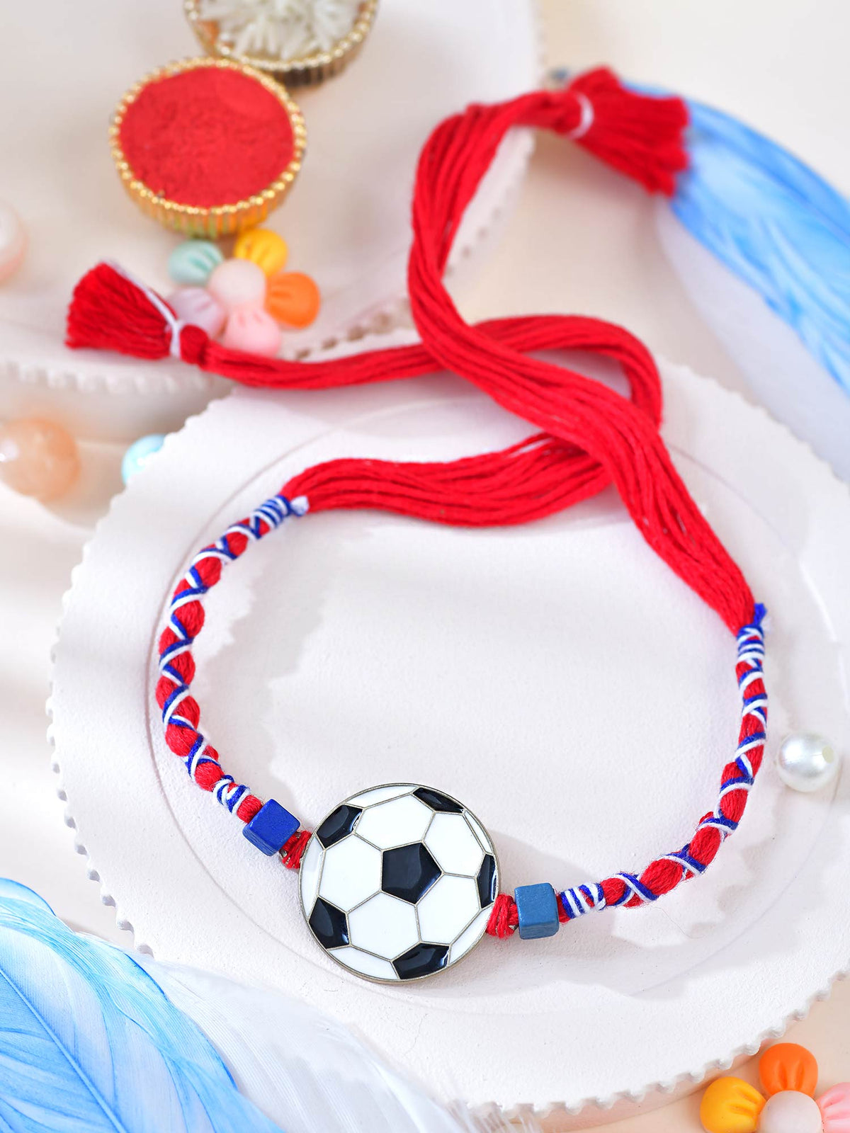 Football motif kids Rakhi