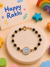 Smiley charm Nazariya bracelet Rakhi for girls in plastic beads