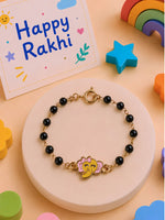 Elephant charm Nazariya bracelet Rakhi for girls in plastic beads