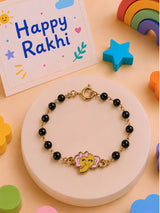 Elephant charm Nazariya bracelet Rakhi for girls in plastic beads