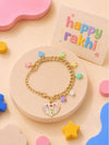 Unicorn star bracelet Rakhi for girls adjustable lobster clasp